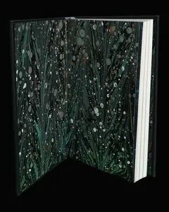 Handmade marbled endpapers by Paper Wilds